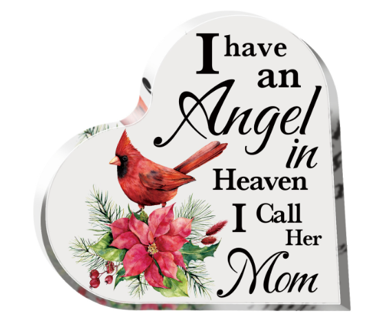 Acrylic Heart Plaque for Mother&