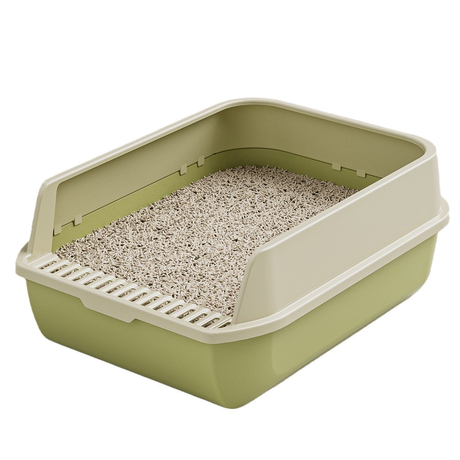 Extra Large Cat Litter Box with High Splash Guard