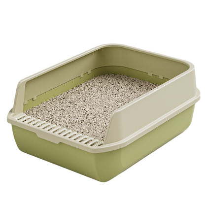 Extra Large Cat Litter Box with High Splash Guard