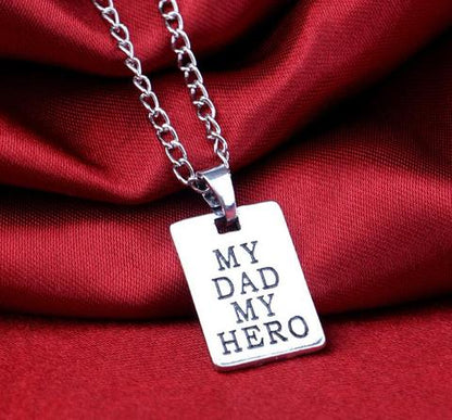Dad Hero Pendant Necklace for Father&