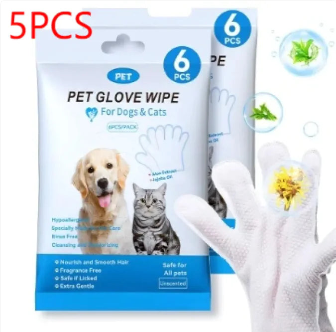 Pet Cleaning Gloves &amp; Wipes
